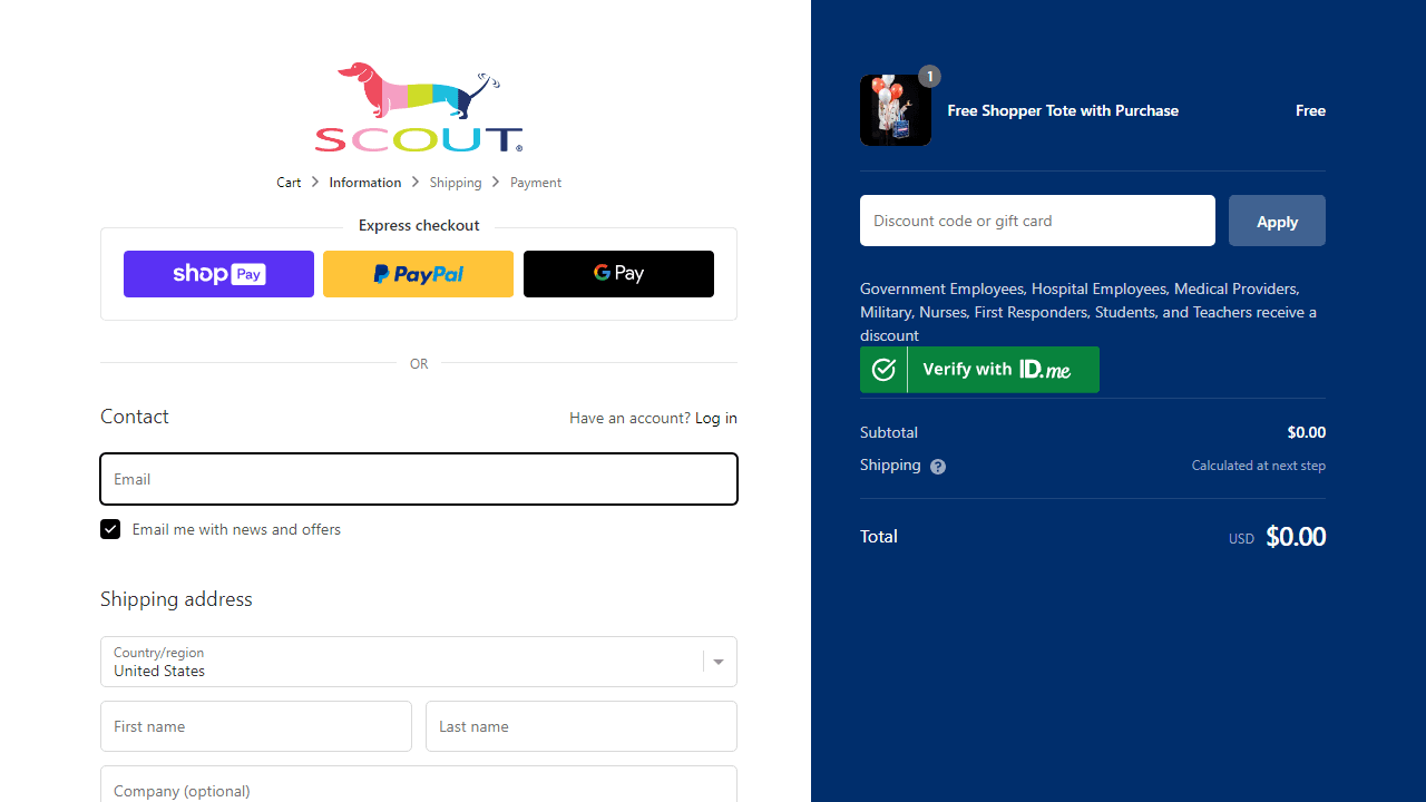 How to apply Scout Bags coupon code